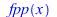 fpp(x); 